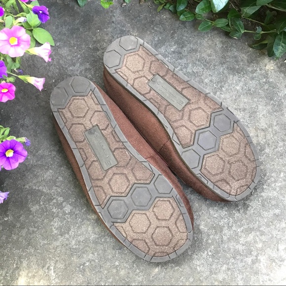 Airwalk Kids Classic Brown Suede Sherpa Fur Moccasin Slippers Shoes Pink Bows - Picture 10 of 13